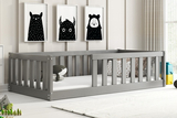 Lit enfant simple Bella Sima 80X160, gris