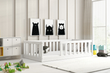 Lit enfant simple Bella Sima 80X160, blanc