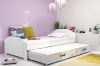 Blanc \ Tiroir + lit supplémentaire \ Blanc \ Avec matelas