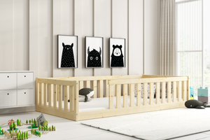 Lit enfant simple Bella Sima 90X190, pin