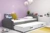 Graphite \ Tiroir + lit supplémentaire \ Blanc \ Avec matelas
