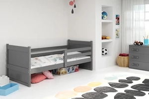 Lit ado simple Rico 90X200, gris