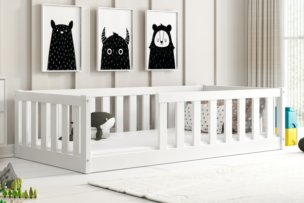 Lit enfant simple Bella Sima 80X160, blanc