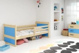 Lit ado simple Rico 80X190, pin/bleu