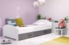 Blanc \ Tiroir \ Graphite \ Sans matelas