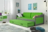 90 X 200 \ Graphite \ Tiroir + lit supplémentaire \ Vert \ Avec matelas