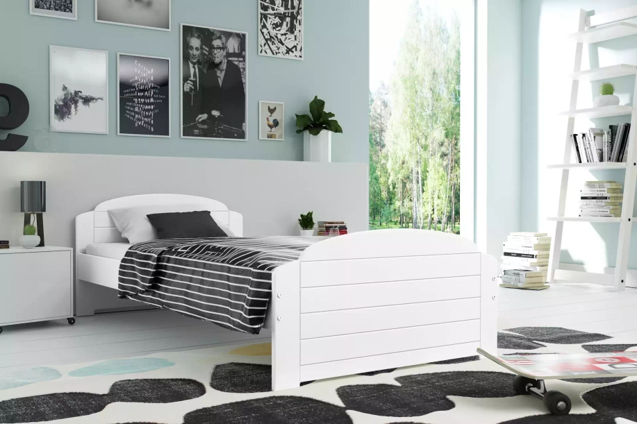 Lit ado simple Lili 90X200, blanc