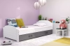Blanc \ Tiroir \ Graphite \ Avec matelas