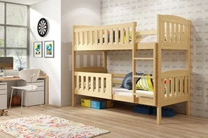 Lit ado superposé Jacquot 90X200 avec matelas, pin