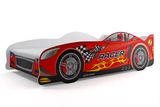 Lit enfant simple Cars 80X160, rouge