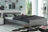 Lit double Dallas 140X200, gris
