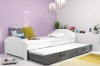 Blanc \ Tiroir + lit supplémentaire \ Graphite \ Sans matelas