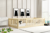 Lit enfant simple Bella Sima 90X190, pin