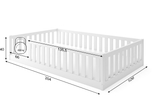 Lit enfant simple Bella Sima 120x200, blanc