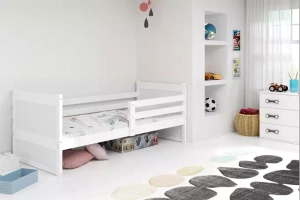Lit ado simple Rico 90X190 avec matelas, blanc