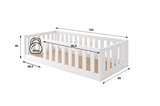 Lit enfant simple Bella Sima 80X160, blanc