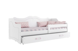 Lit enfant simple Julie 80X160 avec tiroir, blanc