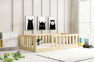 Lit enfant simple Bella Sima 80X160, pin