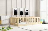 Lit enfant simple Bella Sima 80X160, pin