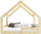 Lit enfant simple Cabane 80X160, bois naturel