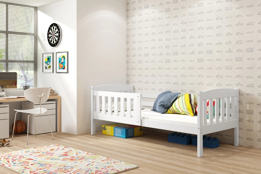 Lit ado simple Jacquot 90X200, blanc