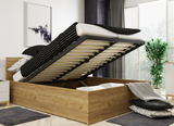 Lit double Le Panamax 160X200 avec coffre, kraft