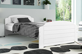 Lit ado simple Lili 90X200 avec matelas, blanc