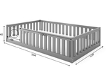 Lit enfant simple Bella Sima 120x200, gris