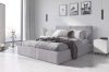 160 X 200 \ Gris Clair \ Avec matelas