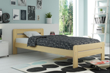 Lit double Dallas 140X200 avec matelas, pin