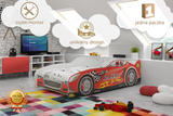 Lit enfant simple Cars 80X160, rouge