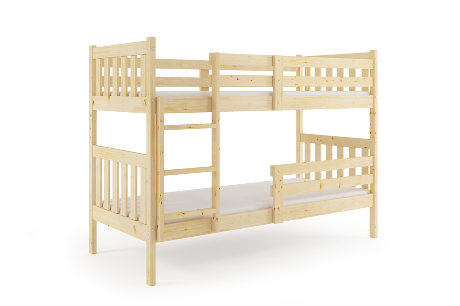 Lit ado superposé Gaspard 90X190, bois naturel