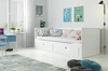 80 X 200 \ Blanc \ Tiroir + lit supplémentaire \ Avec matelas