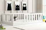 Lit enfant simple Bella Sima 80X160, blanc